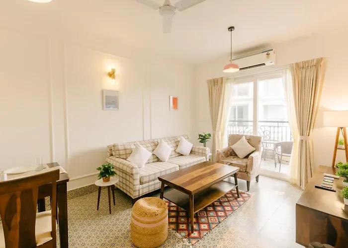 Horizon 1Bhk Suite - Pool & Field View Da Alohas Calangute