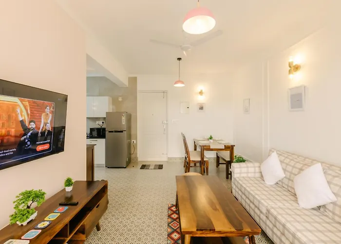 Horizon 1Bhk Suite - Pool & Field View Da Alohas Calangute