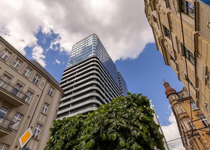 Stylish Air-Conditioned Apartment On The 25Th Floor In Katowice By Noclegi Renters