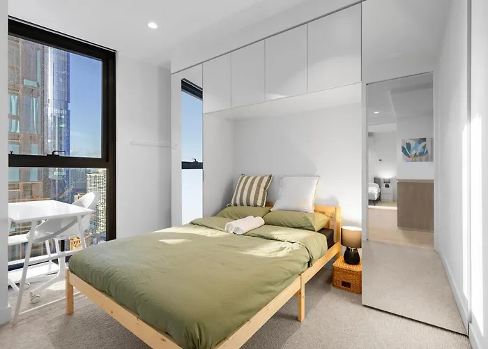 Melbcbd 46F Stunning City View At Eq Tower Melbourne City