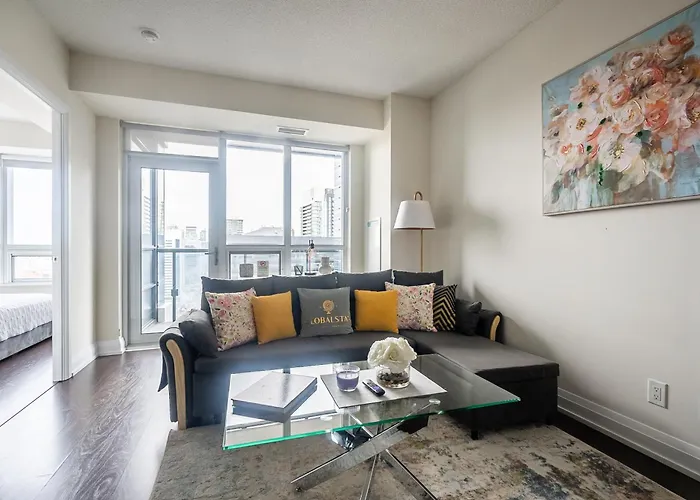 Ferienwohnung Elegance In Peonies 23 Floor 1Br Free Parking Toronto