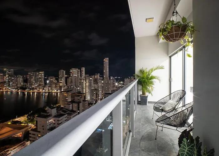 Luxury-Ocean View Apartment In Bocagrande Cartagena 