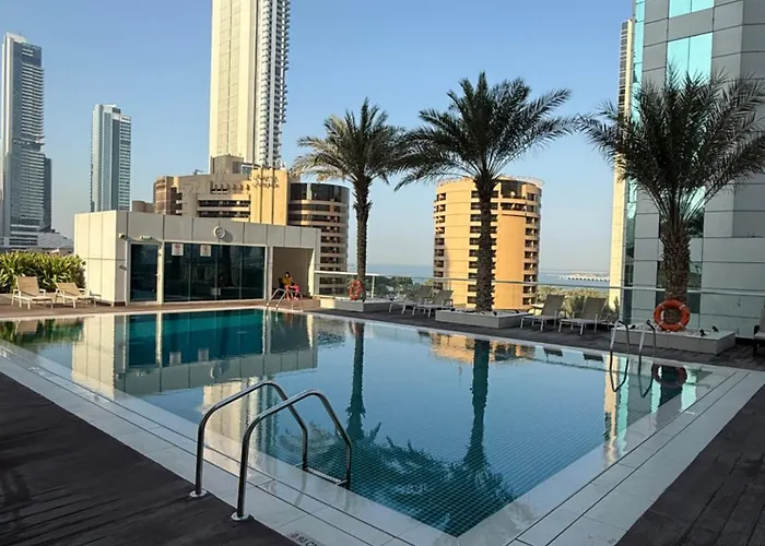 Ferienwohnung Peachy Mint - Luxury 1 Bhk - Marina & Sea View Dubai