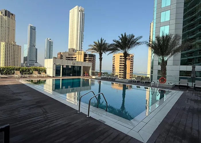 Ferienwohnung Peachy Mint - Luxury 1 Bhk - Marina & Sea View Dubai