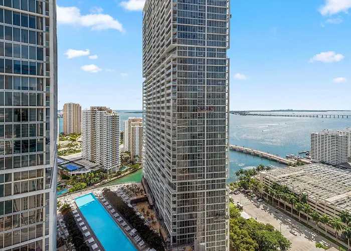 Luxury Waterfront Brickell Icon W-Hotel Balcony Water Views Miami