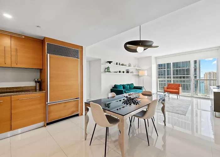 Luxury Waterfront Brickell Icon W-Hotel Balcony Water Views Miami