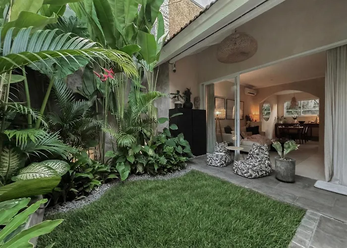 Designer Arch Home With Garden & Workspace Canggu Dalung 
