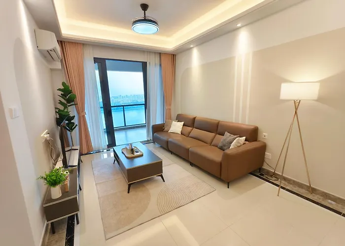 Ferienwohnung R&F Sea View 2Br New Luxury Design 5Pax, Pet Friendly 1Cp Netflix I Ciq Rts High Floor Unblock Super Sea View Johor Bahru