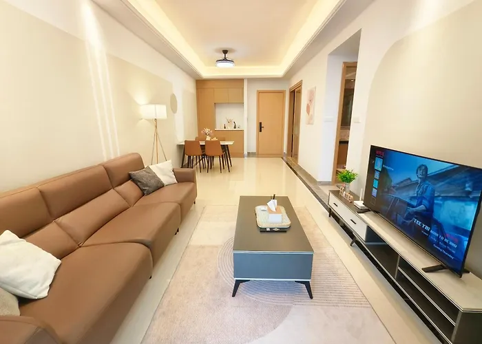 Ferienwohnung R&F Sea View 2Br New Luxury Design 5Pax, Pet Friendly 1Cp Netflix I Ciq Rts High Floor Unblock Super Sea View Johor Bahru