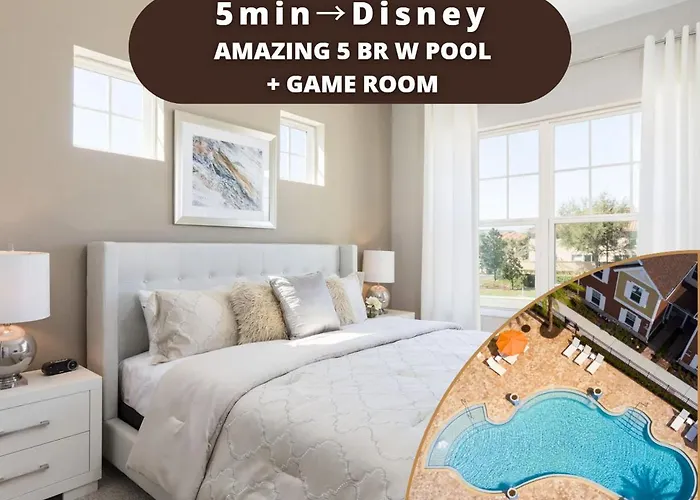 5Min Disney Wonderful Villa, Bbq, Smv102 Orlando