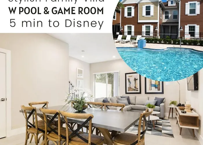 Stylish Family Villa 5Min Disney Bbq 1804Ft Orlando