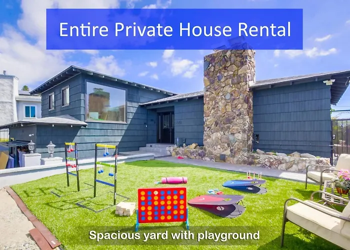 Entire Private Home With 3 Bedrooms 2 Bathrooms, Gated Yard, 100 Inch Tv, 1 Gbps Wifi, Available Now San Diego