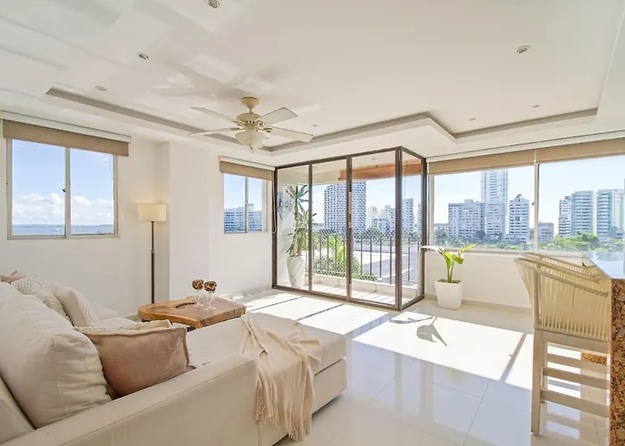 Bocagrande Excelente Ubicacion Apto Confort Con Una Gran Vista Al Mar Y Playas Cartagena 