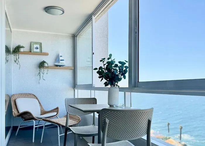Ferienwohnung Lujo Departamento Vista Directa Al Mar, Concon Valparaíso