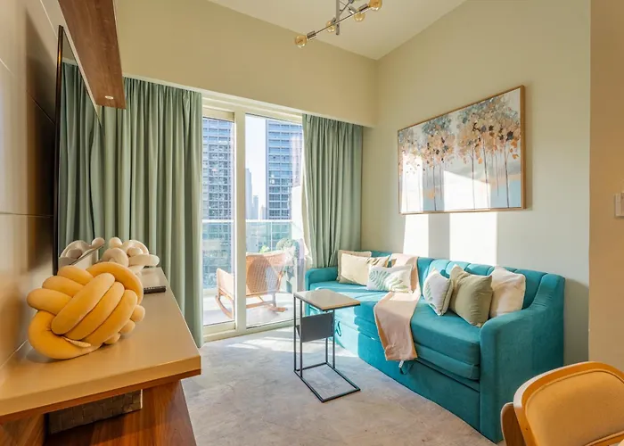 Ferienwohnung Modern 1Br In Business Bay Balcony Pool Access Dubai