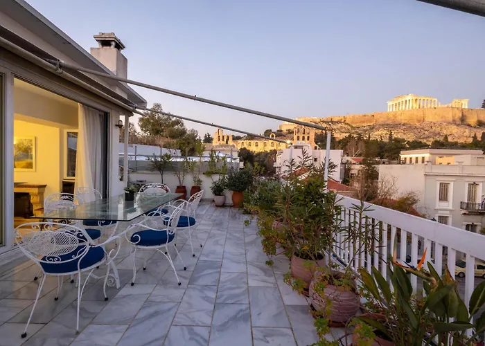 Massive 2 Apartment Combo Unbeatable Acropolis Views Sleeps 9 Athen