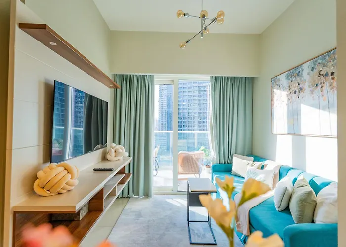 Ferienwohnung Modern 1Br In Business Bay Balcony Pool Access Dubai