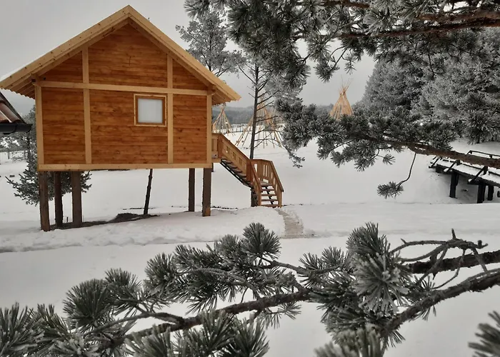 El Paso City, Zlatibor - Unique Wooden Cottages, Treehouse, Wild West Rooms, Accommodation 1-6 People
