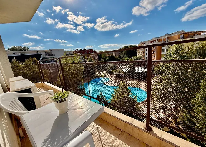 Two-Bed Flat In Sunny Beach With Pool View