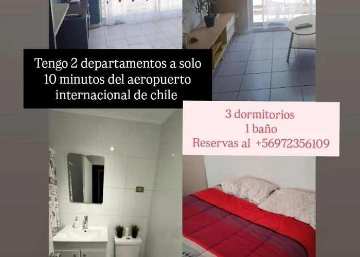 Departamento 3 Dormitorios 1 Bano Cerca Aeropuerto Internacional Pudahuel Santiago Chile