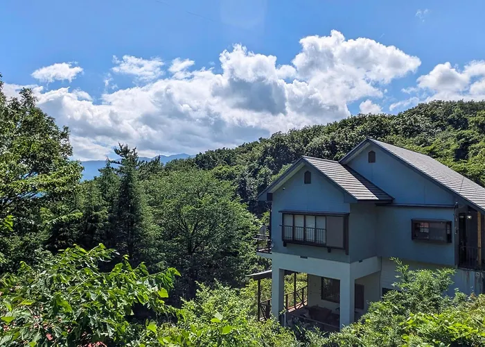 -Blue Tree- 巨大すべり台と岩風呂と太鼓の達人とbbq楽しむ遊園地目の前の欲張り別荘 Nasu