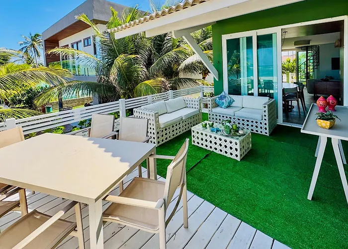 Casa Pe Na Areia Em Serrambi, Frente Mar, Espacosa Com Piscina Pôrto das Galinhas