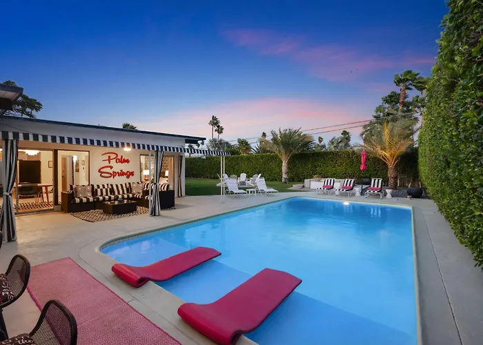 The Pink Lights Private Pool Club By Navigate Stays Palm Springs