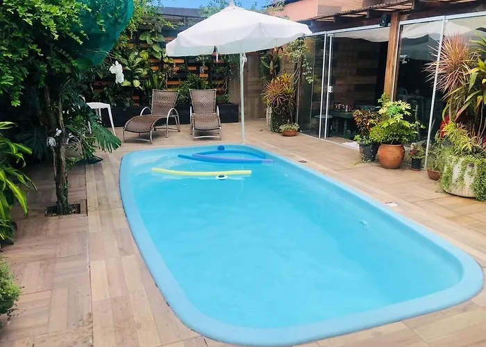 Villa Casa Com Piscina 3Q Perto Do Aeroporto De Floripa Florianópolis