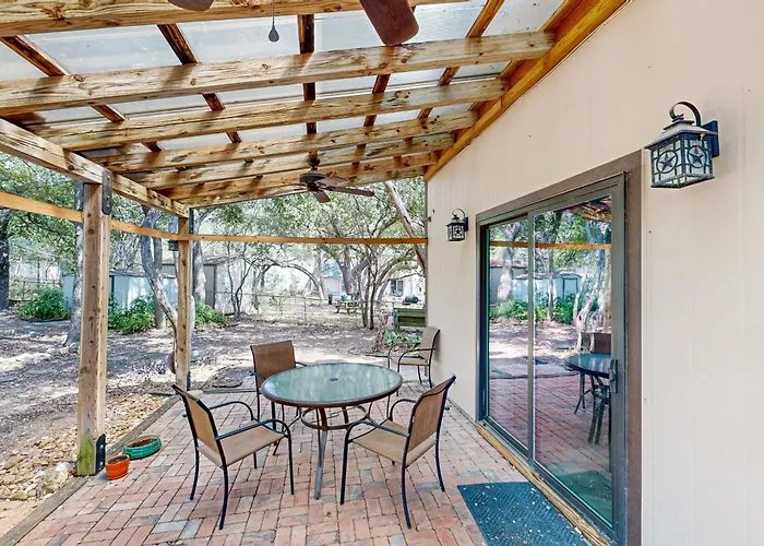 Dog-Friendly Home With Huge Yard, Covered Patio, & Fireplace San Antonio