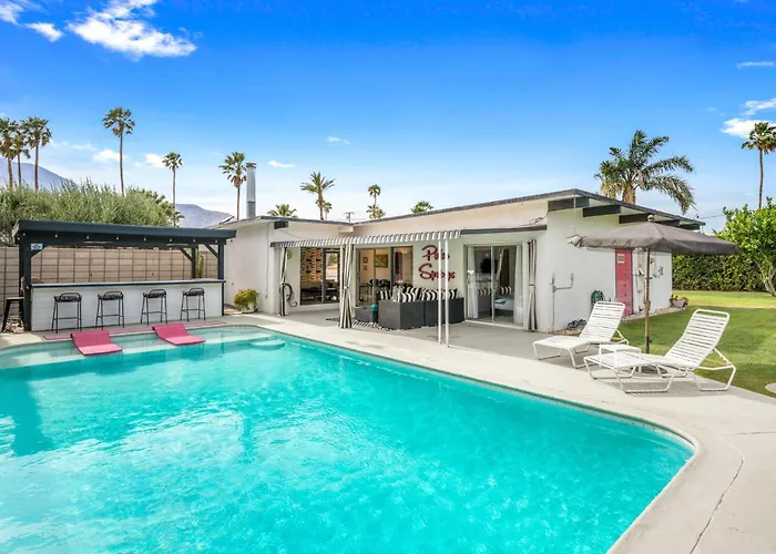 The Pink Lights Private Pool Club By Navigate Stays Palm Springs