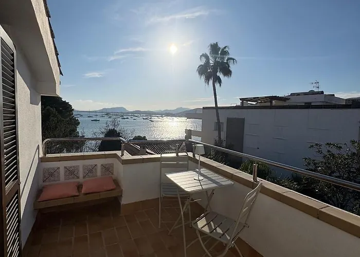 Atico Con Terraza Y Vistas Al Mar En Primera Linea Port de Pollença