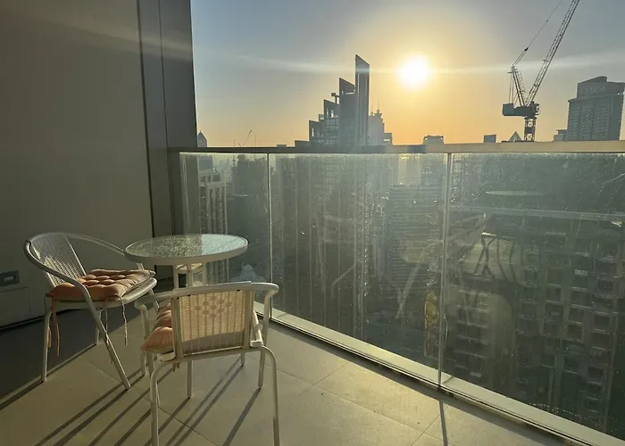 Harmonizing Apartment 1Br With A Balcony In Grande Dubai