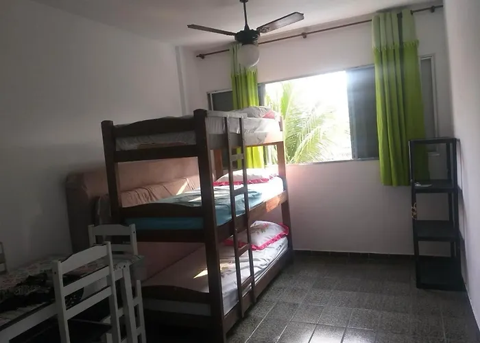 Apartamento Pe Na Areia Na Praia Grande!100M Do Mar E Para Toda A Familia!