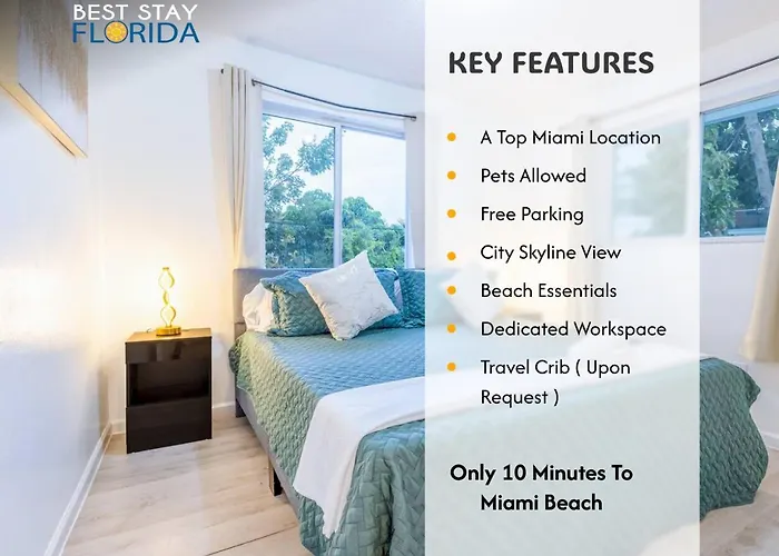 Riverside Retreat Skyline Views & Beach Nearby Miami