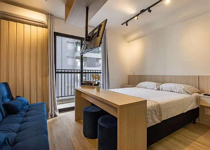 Charmoso Studio Em Pinheiros-Vista Linda São Paulo