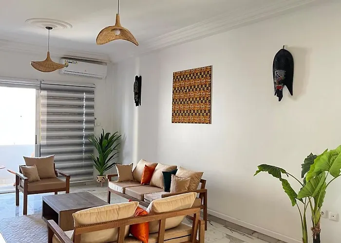 Afro-Zen Haven 3Br Retreat Near Vdn & Yoff Beach Dakar