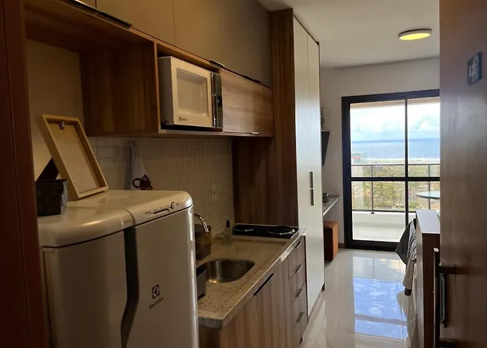 Studio-Vista Mar, Climatizado, Varanda, Tv Smart Salvador da Bahia