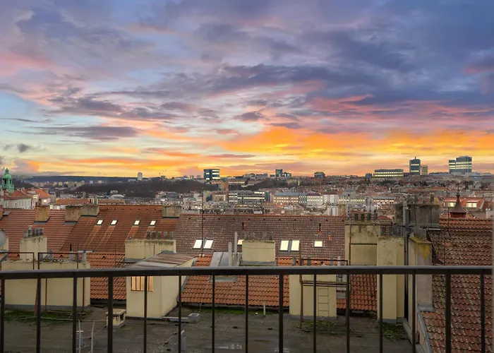 Ferienwohnung Skyline Terrace Flat Prag