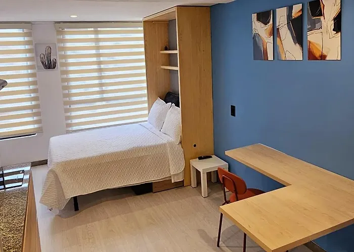 Acogedor Apartaestudio Central En Chapinero Bogotá