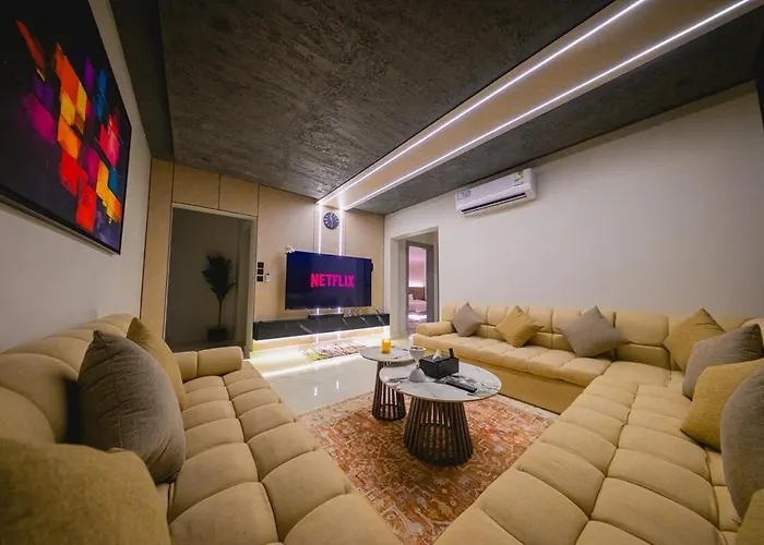 Luxury Family 3Br 75 Qled Tv شقة عائلية Riadh