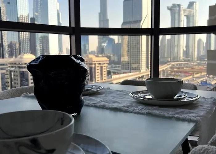 Ferienwohnung Amazing 1BR Full Burj View Dubai
