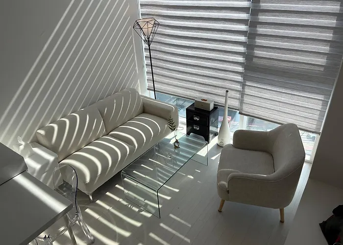 Open3-Hongik Hapjeong Station 2 Minutes-Luxury Hotel Style-Panoramic Han River View-Queen Bed For 2 People-Comfortable Sofa Interior Seoul