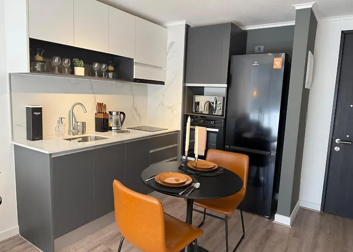 Modern 1D1B with Style Full Living Room&Kitchen Santiago de Chile