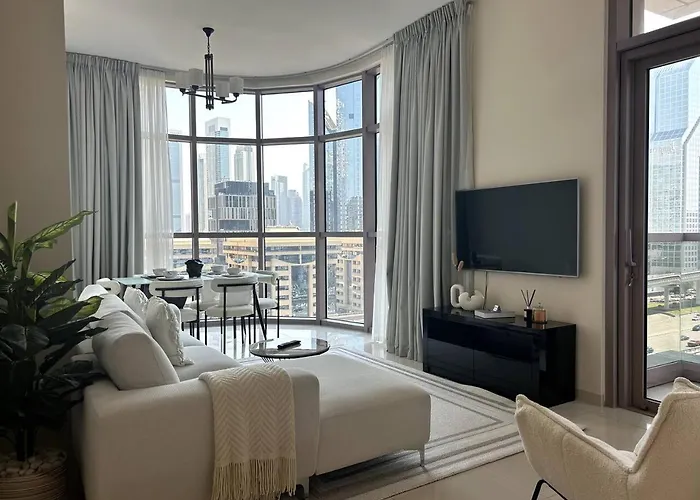 Ferienwohnung Amazing 1BR Full Burj View Dubai