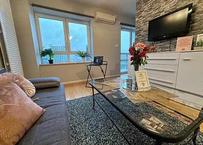 Centrum Cityapart Platinumtowers Parking Free Warschau