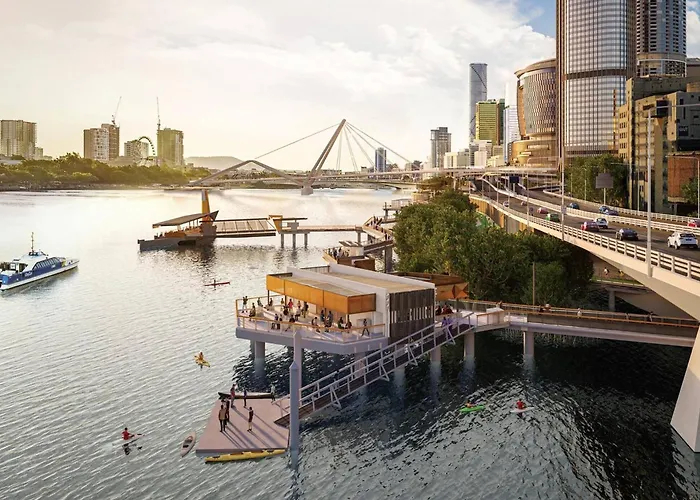 Bright & Calm Haven Queen Wharf Lv 17 - With Sky & Balcony Views Brisbane