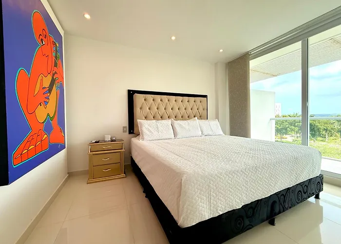 Apartamento De Lujo Con Vista Al Mar En Karibana Cartagena 
