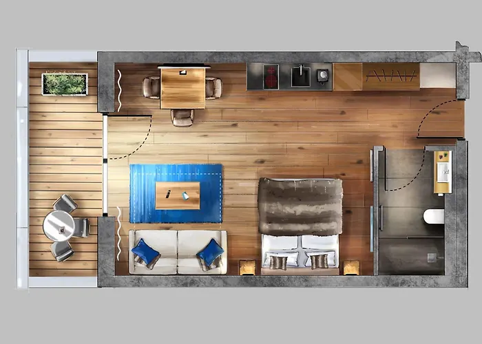 Penthouse Studio II mit Balkon und Ausblick Fusch an der Glocknerstraße