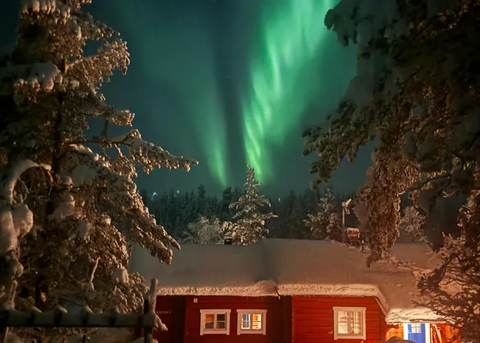 Saariselaellae, Sielukas Hirsimoekki - Unique Cottage Saariselkä