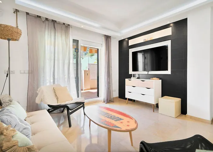 Apartamento Con Terraza Y Acceso A La Piscina En Mijas - Ocean Golf 25 Málaga
